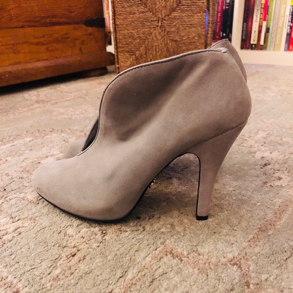 Gray Heeled Booties - image 1